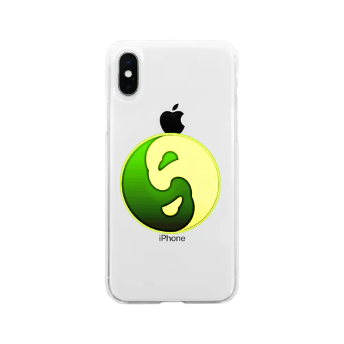 【陰陽和合🌕月夜ニ💚】 Soft Clear Smartphone Case