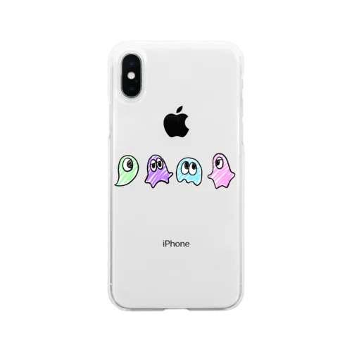 らくがきおばけちゃん Soft Clear Smartphone Case