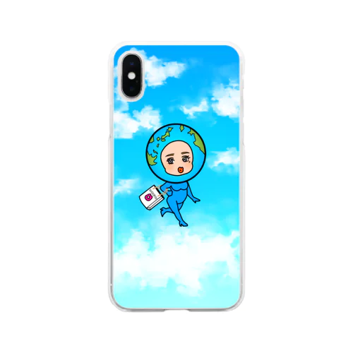 龍先生の休日 Soft Clear Smartphone Case