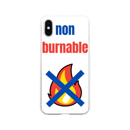 Non burnable  Soft Clear Smartphone Case