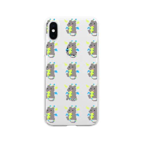 ドット絵もばいりゅー Soft Clear Smartphone Case