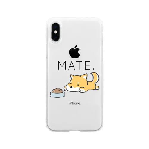 マテをする柴犬 Soft Clear Smartphone Case