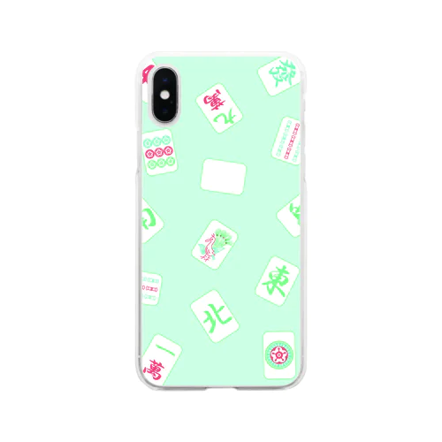 麻雀クリームソーダ Soft Clear Smartphone Case