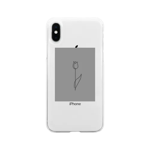 khaki gray Soft Clear Smartphone Case