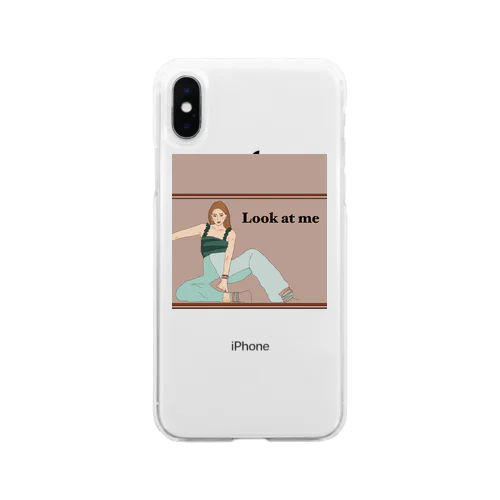 自信もって生きる女の子 Soft Clear Smartphone Case