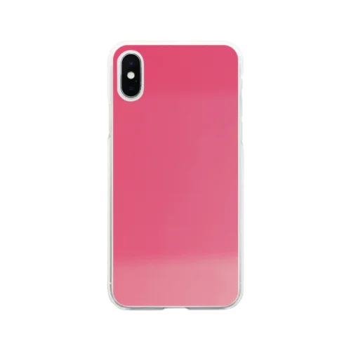 pink♡グラデーション Soft Clear Smartphone Case