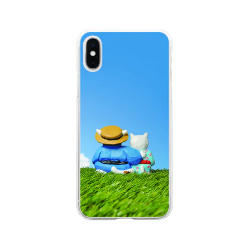 親子猫 Soft Clear Smartphone Case