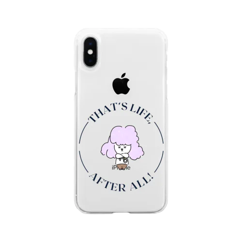 シールちゃん文字Design Soft Clear Smartphone Case