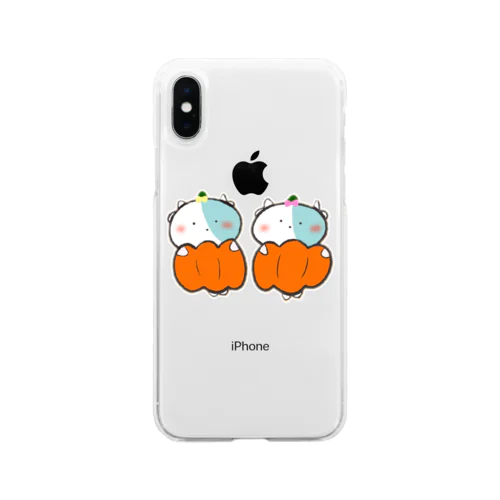 ぷちとみにのかぼちゃさん Soft Clear Smartphone Case