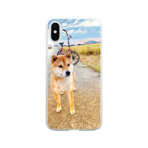 柴犬　威武（イブ）君 Soft Clear Smartphone Case