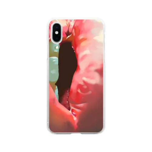 love me lip Soft Clear Smartphone Case