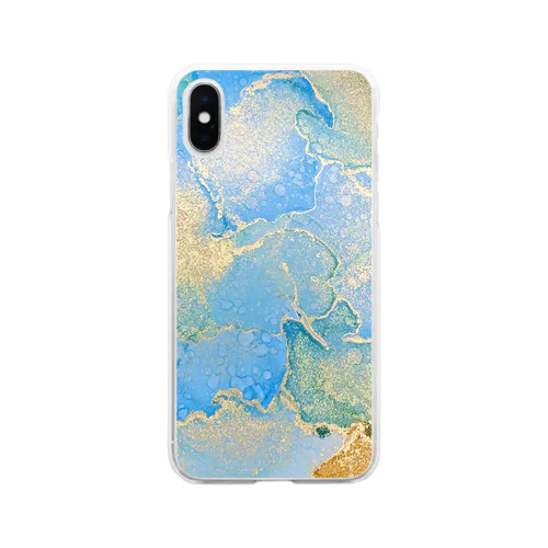 汗の引力 Soft Clear Smartphone Case