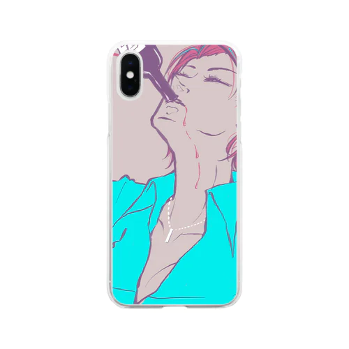 LEAK(水漏れ) Soft Clear Smartphone Case