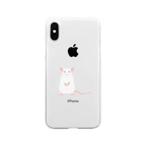 ネズミ Soft Clear Smartphone Case