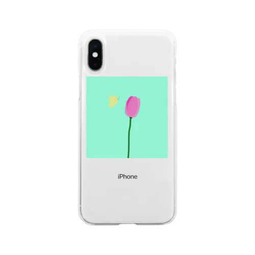 smell of a flower Soft Clear Smartphone Case
