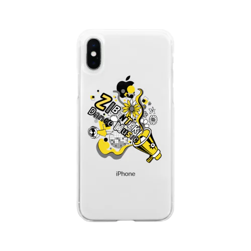 ジブンテキDanceMusic Soft Clear Smartphone Case