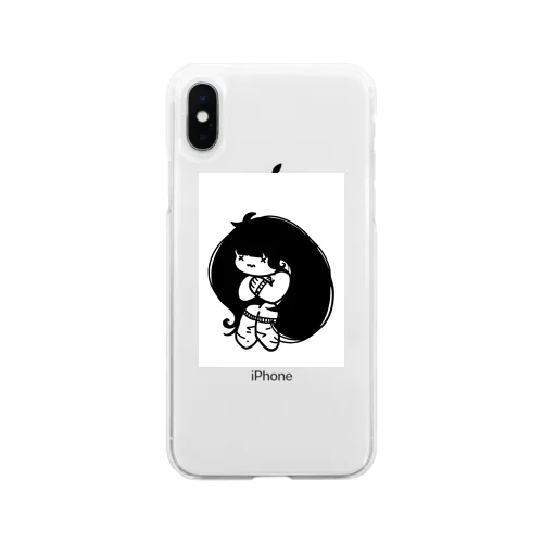 さむい Soft Clear Smartphone Case