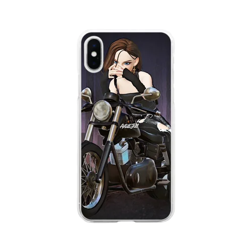 Cool woman Soft Clear Smartphone Case