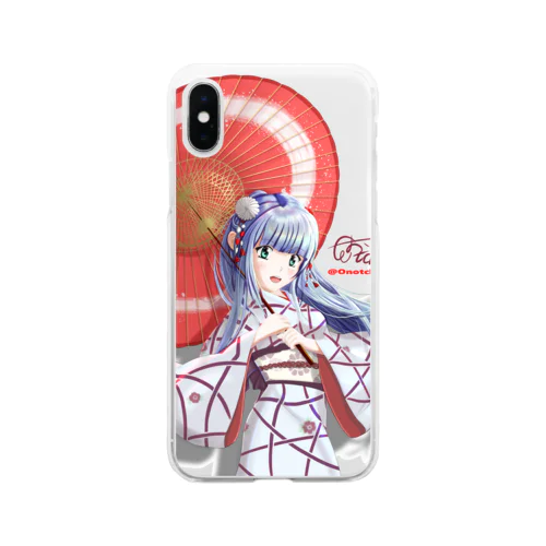 おのっち七五三 Soft Clear Smartphone Case