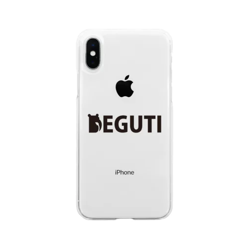 DEGUTI＿LOGO ソフトクリアスマホケース