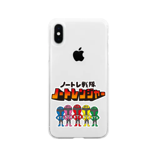 ノートレ戦隊　ノートレンジャー　all Soft Clear Smartphone Case