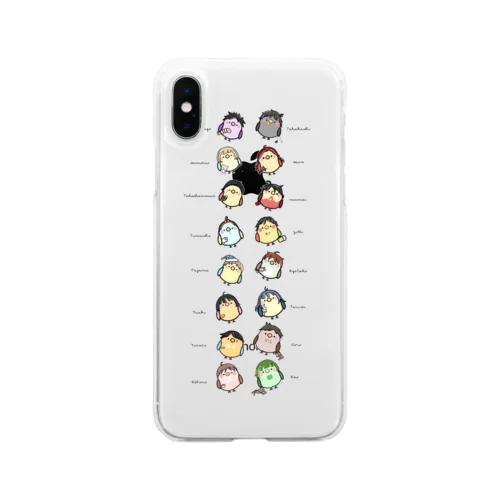 すぷぴよまる Soft Clear Smartphone Case