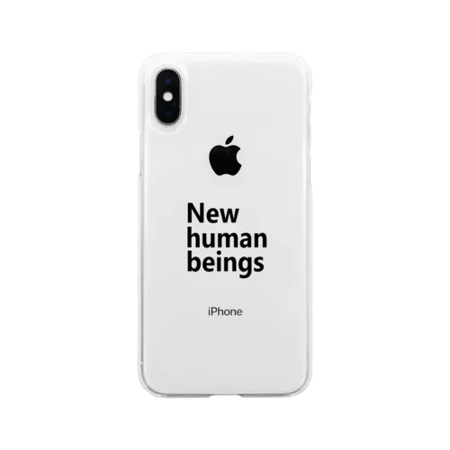 新人類　新しき人間　New human beings Soft Clear Smartphone Case