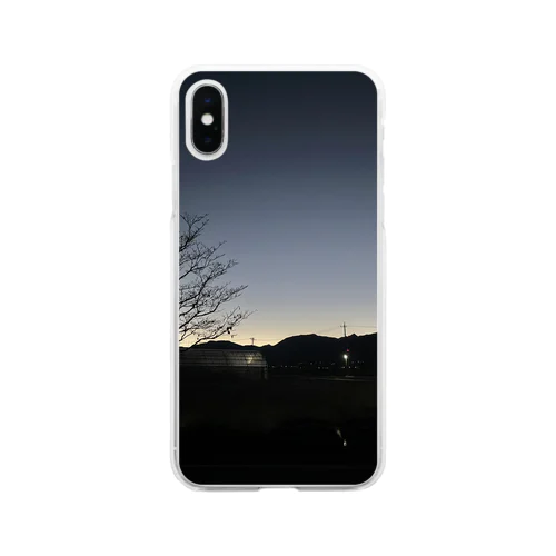 Early winter sunrise Soft Clear Smartphone Case