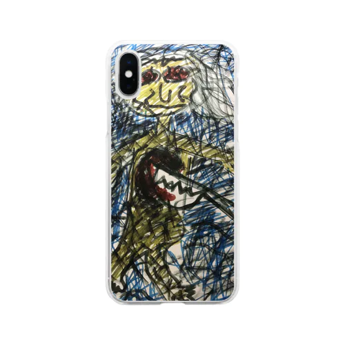 「絵の中で死ぬ女」 Soft Clear Smartphone Case