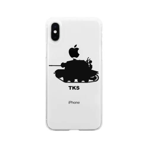 TKS（黒） Soft Clear Smartphone Case