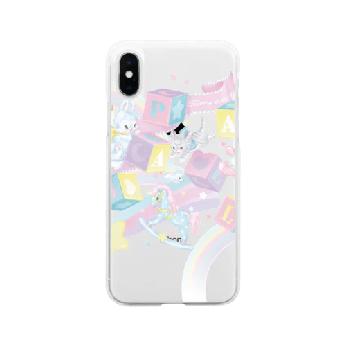 pastel animals Soft Clear Smartphone Case