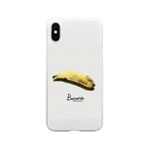 banana ソフトクリアスマホケース