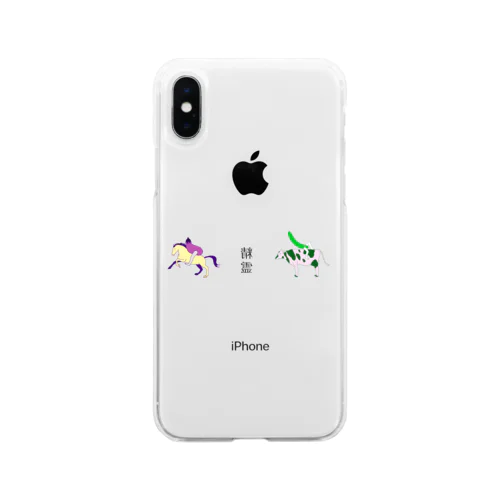 精霊馬 Soft Clear Smartphone Case