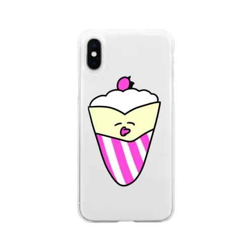 クレープの赤ちゃん Soft Clear Smartphone Case