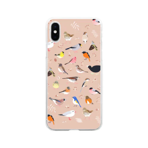 トリミノススメA/W salmon pink Soft Clear Smartphone Case