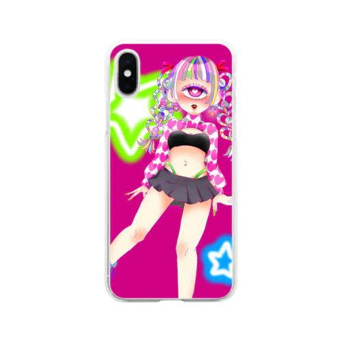 単眼ちゃん Soft Clear Smartphone Case