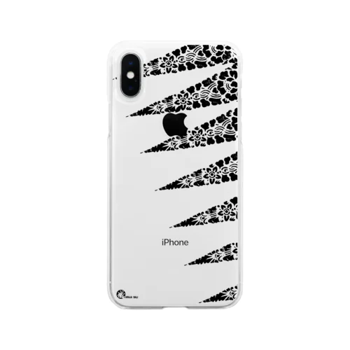 Tumpal三角ｘ7　黒 Soft Clear Smartphone Case