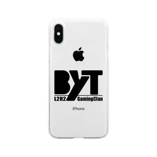 BYT_logo_black Soft Clear Smartphone Case