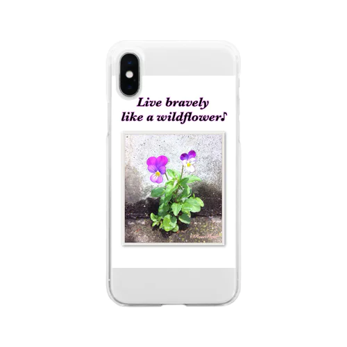 Wildflower Soft Clear Smartphone Case