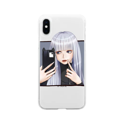 強系女の子 Soft Clear Smartphone Case