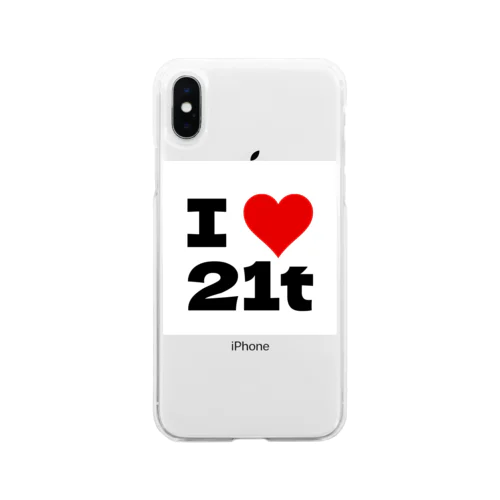 I Love 21t ソフトクリアスマホケース