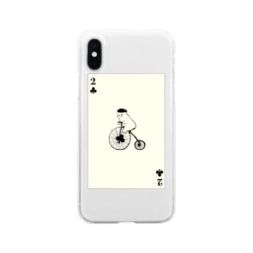 【エリンギトランプ】クラブの2 Soft Clear Smartphone Case