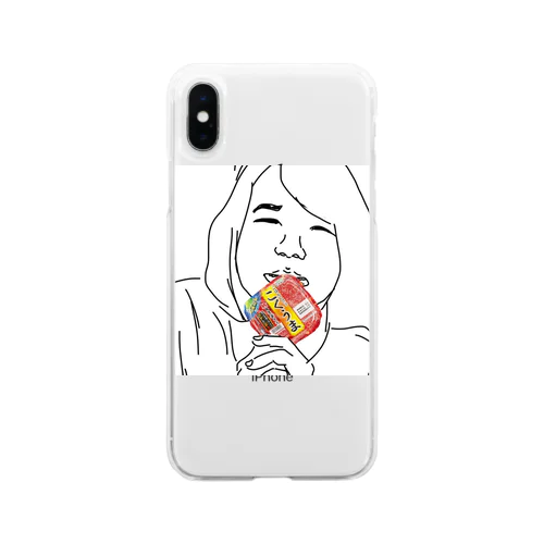 こくうまむしゃむしゃ Soft Clear Smartphone Case