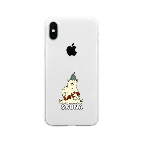 サウナ/SAUNA Soft Clear Smartphone Case