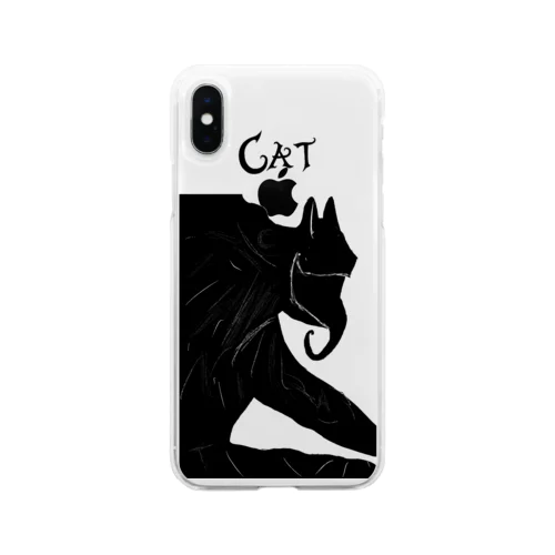 猫ベ〇ム Soft Clear Smartphone Case