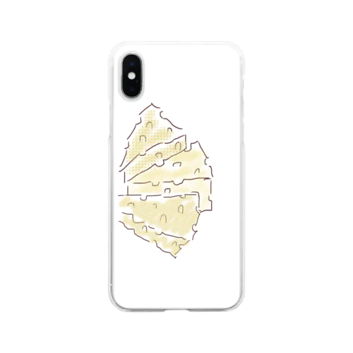 チーズ Soft Clear Smartphone Case