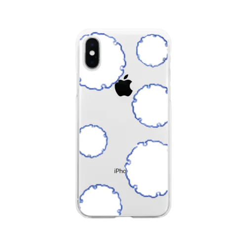 Snow fluffy 雪輪 Soft Clear Smartphone Case