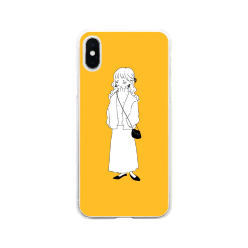 待ち人 Soft Clear Smartphone Case