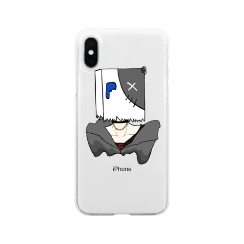 紙袋男子 Soft Clear Smartphone Case