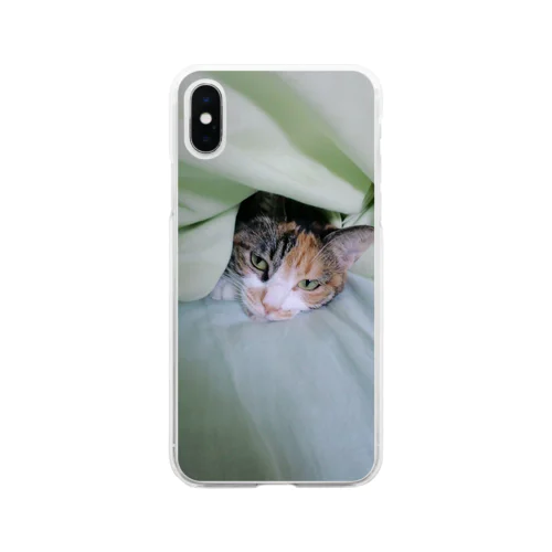 みぃにゃん＊お布団から出たくない Soft Clear Smartphone Case